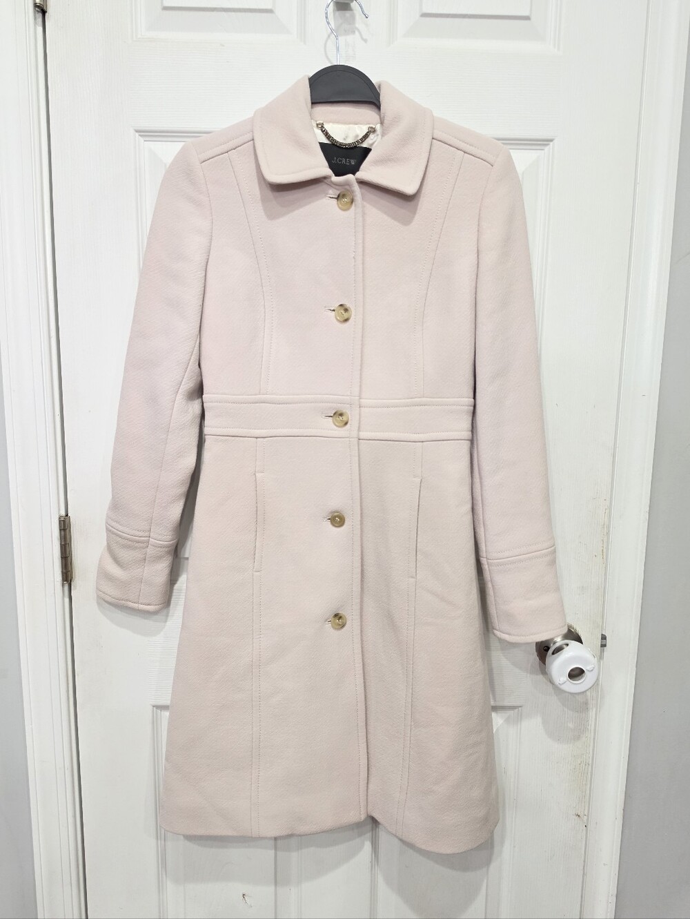 J Crew Lady Day Coat In Italian Ddouble-cloth Wool With Thinsulate Size 00